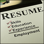 Successful Employment Concept With Resume Checklist
