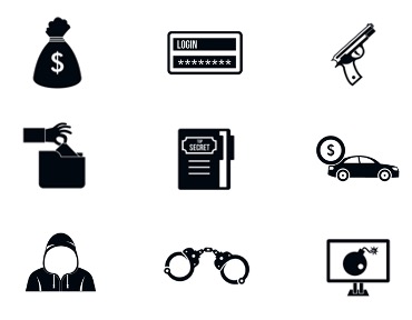 9 crime icons