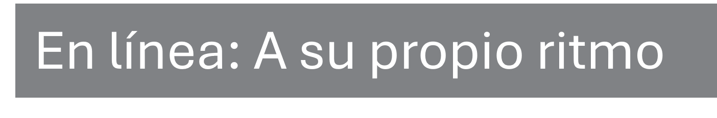Online: Self-paced